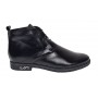 Ghete dama, negre, casual, din piele naturala - G01NBOXN